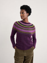 Load image into Gallery viewer, Seasalt Annik fairisle jumper Modernist Grape Oak Mix
