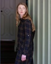 Load image into Gallery viewer, Bibico Alexa big check shirt dress Ink Olive