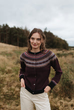 Load image into Gallery viewer, Eribe Alpine short merino cardigan Hazel