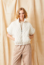 Load image into Gallery viewer, SUZY D Charlston quilted short sleeve jacket Buttermilk - CW CW