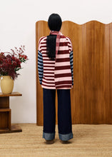 Load image into Gallery viewer, FRNCH Persan stripe jumper and scarf set Multi