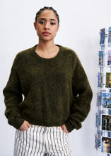 Load image into Gallery viewer, FRNCH Brooks mohair wool blend jumper Khaki
