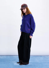 Load image into Gallery viewer, FRNCH Chici double button closure cardigan Electric Blue