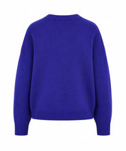 Load image into Gallery viewer, FRNCH Chici double button closure cardigan Electric Blue