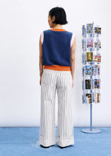 Load image into Gallery viewer, FRNCH Torquay dog jacquard knit tank Marine