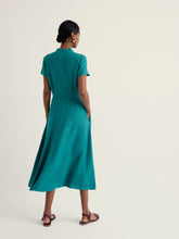 Load image into Gallery viewer, Seasalt Carved Wood linen dress Deep Dive - CW CW