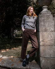 Load image into Gallery viewer, Bibico Valentina pinstripe trouser Cocoa Stripe