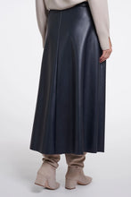 Load image into Gallery viewer, Rino & Pelle Chelsea faux leather skirt Dark Navy
