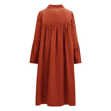 Load image into Gallery viewer, One Collective Malawi baby cord shirt dress Spice