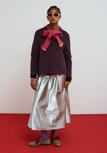 Load image into Gallery viewer, Dr Bloom Grace scarf detail cardigan Marrón