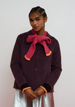 Load image into Gallery viewer, Dr Bloom Grace scarf detail cardigan Marrón