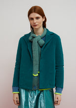 Load image into Gallery viewer, Dr. Bloom Grace scarf detail cardigan Azul