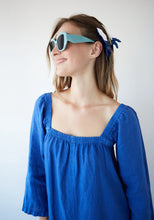 Load image into Gallery viewer, DR BLOOM Sorbete linen dress Azul