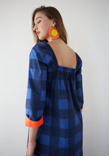 Load image into Gallery viewer, DR BLOOM Vichy Sorbete checkered dress Blue