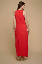 Load image into Gallery viewer, Rino & Pelle Denies button through maxi dress Tango