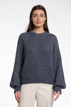 Load image into Gallery viewer, Rino & Pelle Eda metallic knit jumper Blue Shadow