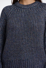 Load image into Gallery viewer, Rino & Pelle Eda metallic knit jumper Blue Shadow