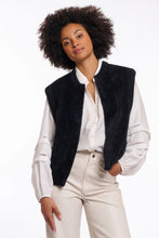 Load image into Gallery viewer, Rino & Pelle Elona knit short waistcoat Dark Navy