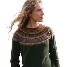 Load image into Gallery viewer, Eribe Alpine merino short sweater Thistle