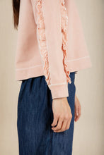 Load image into Gallery viewer, Bonté Fleur frill detail sweat Rosewater