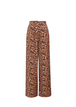 Load image into Gallery viewer, FRNCH Pelly Animal print soft trouser French Fauna