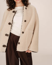 Load image into Gallery viewer, Grace & Mila Simon shearling jacket Ecru