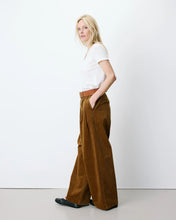 Load image into Gallery viewer, Grace & Mila Abriel wide leg corduroy trouser Coffee