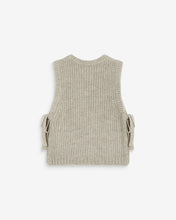 Load image into Gallery viewer, Grace & Mila Argan side tie knit tank Greige - CW CW