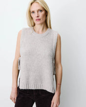 Load image into Gallery viewer, Grace & Mila Argan side tie knit tank Greige - CW CW