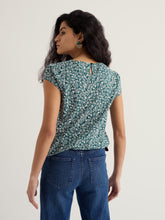 Load image into Gallery viewer, Seasalt Garden gate top II Folky Marigolds Dark Wreckage - CW CW