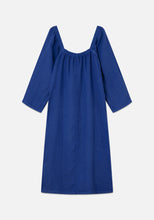 Load image into Gallery viewer, DR BLOOM Sorbete linen dress Azul