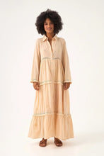 Load image into Gallery viewer, Chico Soleil Seleena-3 bohemian maxi dress Light Coffee - CW CW