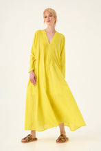 Load image into Gallery viewer, Chico Soleil Zazie pintuck detail cotton dress Bright Yellow - CW CW