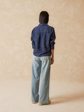 Load image into Gallery viewer, Indi & Cold Romantic insert lace detail shirt Indigo