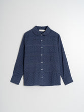 Load image into Gallery viewer, Indi & Cold Romantic insert lace detail shirt Indigo