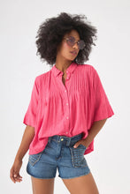 Load image into Gallery viewer, Chico Soleil Rusty textured pintuck shirt Rose Fuschia - CW CW