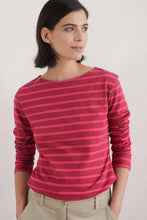 Load image into Gallery viewer, Seasalt Sailor shirt Breton Dahlia Coulis
