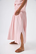 Load image into Gallery viewer, Chico Soleil Wendy jersey shirred waist skirt Rose Meringue - CW CW