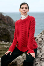 Load image into Gallery viewer, Seasalt Nuthatch cable knit jumper Crimson