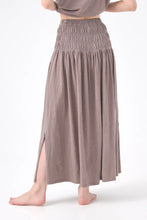 Load image into Gallery viewer, Chico Soleil Wendy jersey shirred waist skirt Gris Stoneware - CW CW