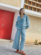 Load image into Gallery viewer, Indi & Cold Denim wide leg lyocell jeans Light Indigo
