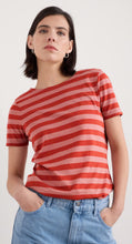Load image into Gallery viewer, Seasalt Sailor T shirt Cornish Rose Dew Dark Cinammon