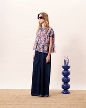 Load image into Gallery viewer, FRNCH Summer chequer board print shirt Azul Jos - CW CW