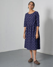 Load image into Gallery viewer, Bibico Orla jacquard dress Ikat Navy - CW CW