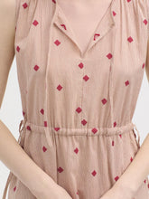 Load image into Gallery viewer, Nice Things Diamond jacquard dress Stone Sienna