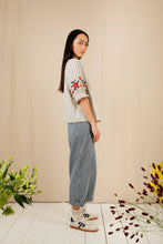 Load image into Gallery viewer, Bonté Lionne embellished detail blouse Ecru Check - CW CW