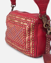 Load image into Gallery viewer, Biba Lovington metallic studded bag Frambuesa
