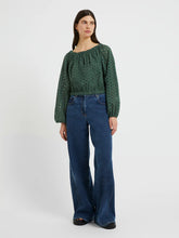 Load image into Gallery viewer, Great Plains Atol broderie anglaise long sleeve top Tropical Green