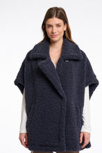 Load image into Gallery viewer, Rino & Pelle Luca teddy fur cape Night Grey