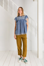 Load image into Gallery viewer, Bonté Marcel embroidered detail blouse Chambray